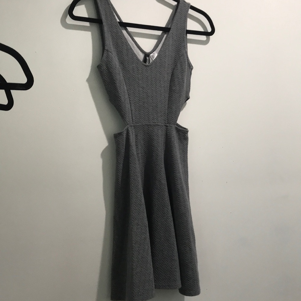 Sexy Gray Dress with cutouts
